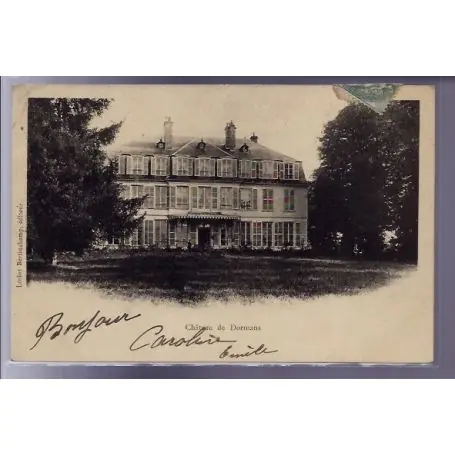 Carte postale 51 - Chateau de Dormans - Voyage - Dos non divise Prix Réduit