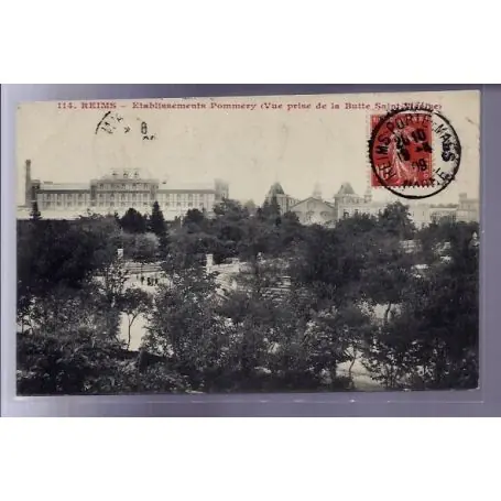 Paiement Sécurisé Carte postale 51 - Reims - Etablisements Pommery - Vue prise de la Butte Saint-Nicaise - Vo