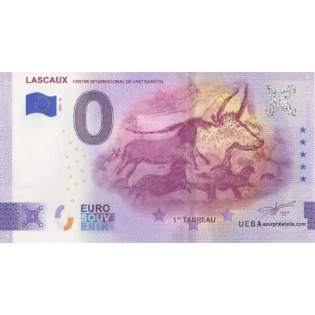 Billet souvenir - 24 - Lascaux - 1er taureau - 2025-10 Tendance