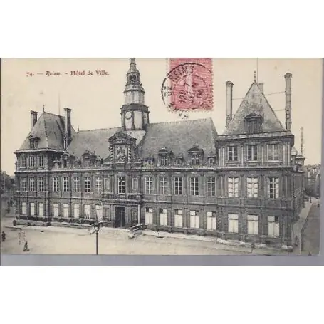 Populaire Carte postale 51 - Reims - L'hotel de ville - 1906