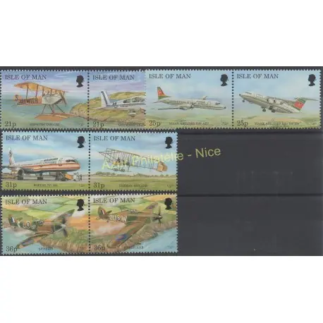 Man (Ile de) - 1997 - No 760/767 - Avions Authentique