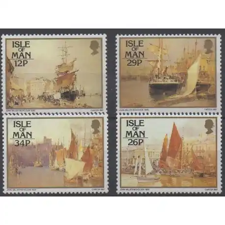Man (Ile de) - 1987 - No 326/329 - Bateaux Satisfait Ou Remboursé