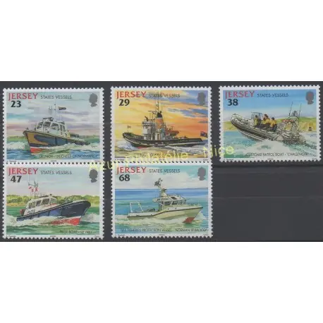 Meilleure Qualité Jersey - 2002 - No 1010/1014 - Bateaux