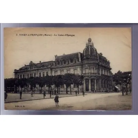 Gros Lot Carte postale 51 - Vitry-le-Francois - La caisse d' Epargne - Voyage - Dos divise