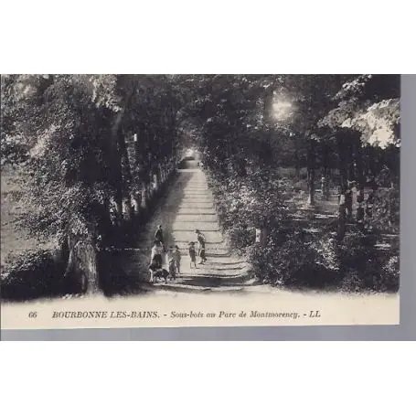Carte postale 52 - Bourbonne les Bains - Parc de Montmorency Meilleure Qualité