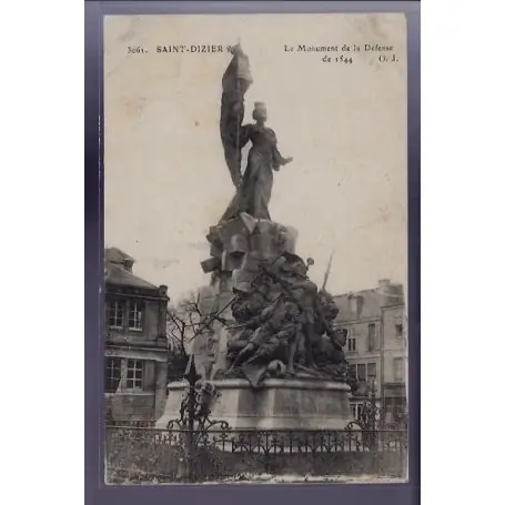 Carte postale 52 - Saint-Dizier - Le Monument de la Defense de 1544 - Voyage - Dos divise Usine Directe