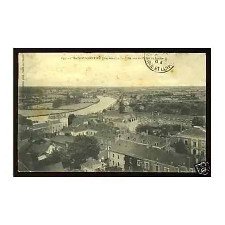 Carte postale 53 - Chateau-Gontier - Ville vue du Palais de Justice Édition Limitée