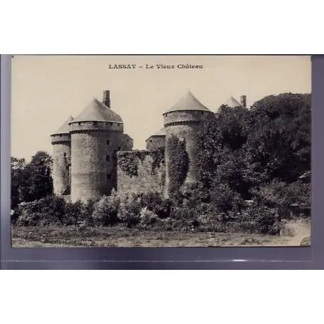 Carte postale 53 - Lassay - Le vieux chateau - Non voyage - Dos divise Produit De Marque