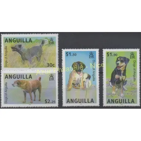 Anguilla - 2005 - No 1071/1074 - Chiens Petit Prix