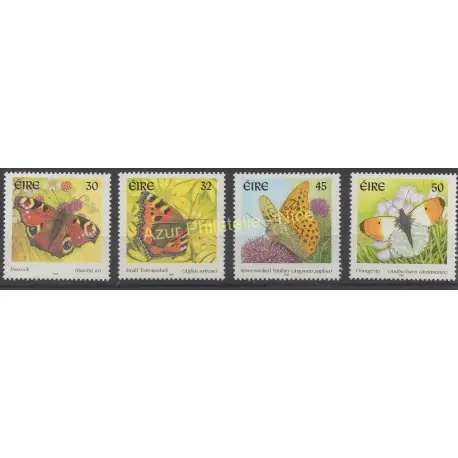 Livraison Mondiale Irlande - 2000 - No 1279/1282 - Papillons