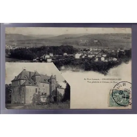 Seulement Aujourd’hui Carte postale 54 - Champigneulles - Vue generale et chateau du Haut - Voyage - Dos divise