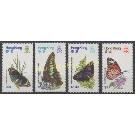 Meilleur Prix Hong-Kong - 1979 - No 347/350 - Papillons