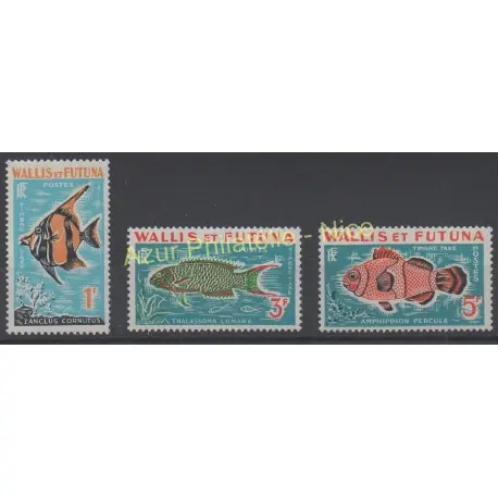 Wallis et Futuna - 1963 - No T37/T39 - Poissons Livraison Express