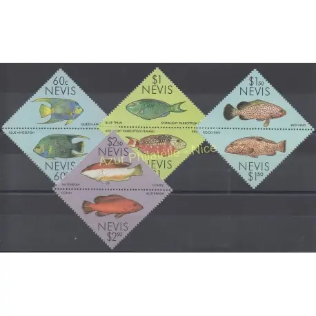 Nevis - 1987 - No 470/477 - Poissons Nouvel Arrivage