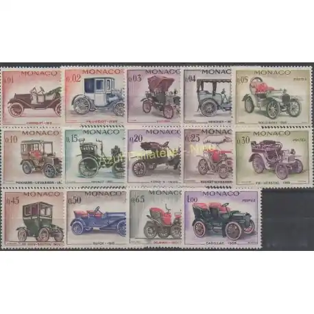 Monaco - 1961 - No 557/570 - Voitures Certifié