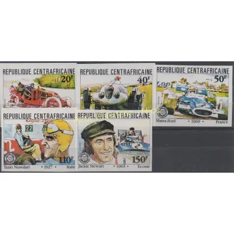 Acheter Direct Centrafricaine (République) - 1981 - No 457/461 ND - Voitures - Sport