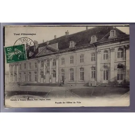Must-Have Carte postale 54 - Toul - Facade de l' Hotel de Ville - Voyage - Dos divise