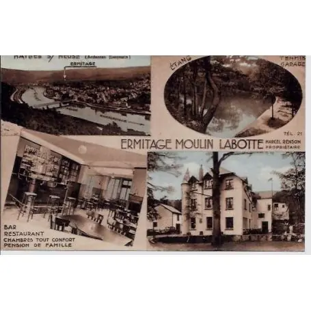 Pas Cher Carte postale 55 - Haybes sur Meuse - Ermitage Moulin Labotte - Differentes vues de la ville
