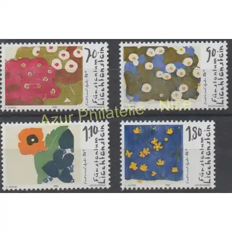 Vente Flash Liechtenstein - 1996 - No 1073/1076 - Peinture
