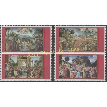 Vatican - 2000 - No 1220/1223 - Peinture Marque