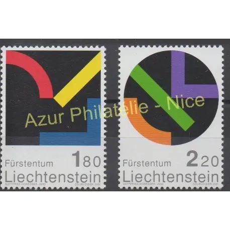 Liechtenstein - 2001 - No 1222/1223 - Peinture Retour Gratuit