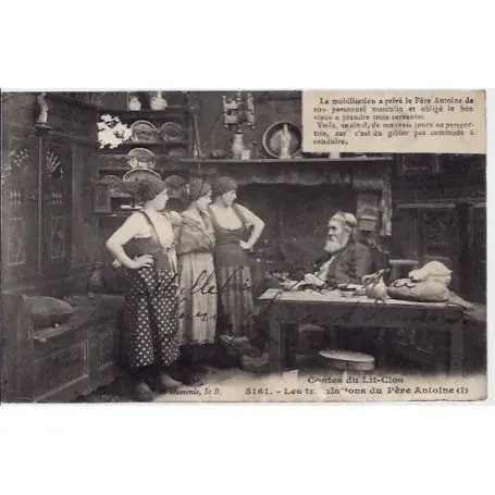 Carte postale 56 - Contes du lits-clos - Les tribulations du pere Antoine - Voyage - Dos div Offre Spéciale