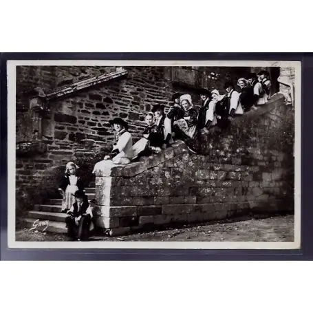 Populaire Carte postale 56 - Retour de noce - Costumes du Morbihan et du finistere - Non voyage - Dos