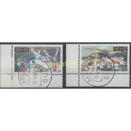 Allemagne occidentale (RFA) - 1990 - No 1281/1282 - Sport - Oblitéré Premium