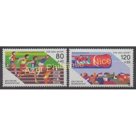 Allemagne occidentale (RFA) - 1986 - No 1101/1102 - Sport Marque