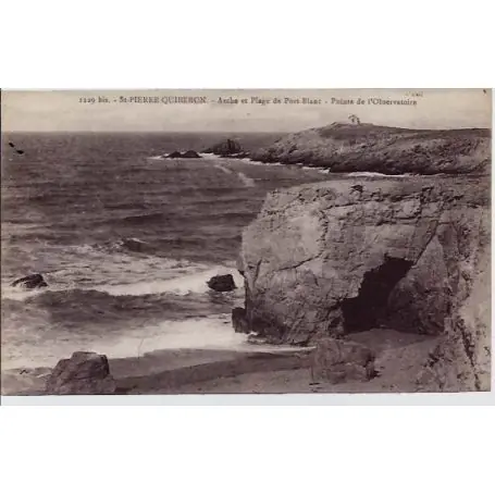 Carte postale 56 - St-Pierre-Quiberon - Arche et plage de port-Blanc - Pointe de l'observato Tendance