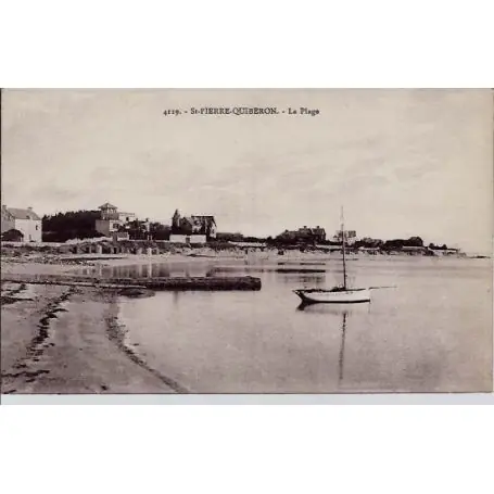 Super Prix Carte postale 56 - St-Pierre-Quiberon - La plage - Non voyage - Dos divise