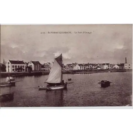 Super Prix Carte postale 56 - St-Pierre-Quiberon - Le port d'Orange - Non voyage - Dos divise