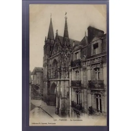 Meilleure Qualité Carte postale 56 - Vannes - La Cathedrale - Non voyage - Dos divise