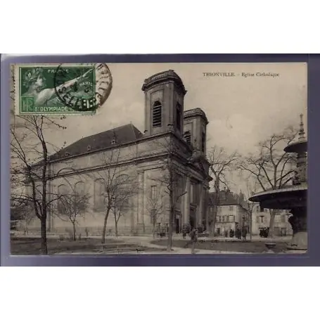 Carte postale 57 - Thionville - Eglise Catholique - Voyage - Dos divise Prix Réduit