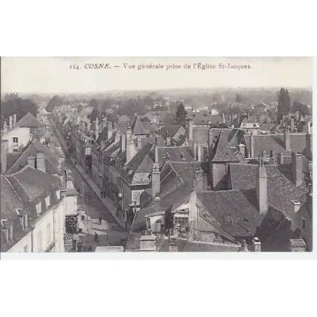 Carte postale 58 - Cosne - Vue generale prise de l'Eglise Affaire À Saisir