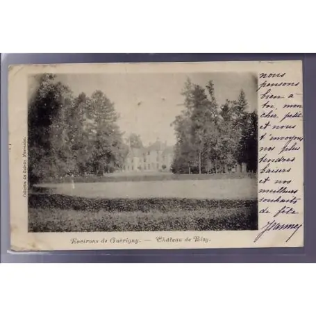 Seulement Aujourd’hui Carte postale 58 - Environs de Guerigny - Chateau de Bizy - Voyage - Dos non divise