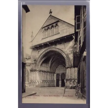 Carte postale 58 - Epinal - Eglise Saint-Maurice - Vieux portail - Non voyage - Dos divise Solde