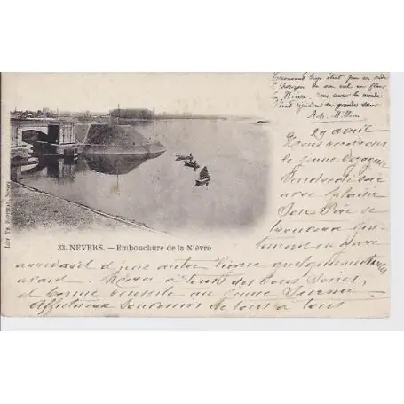 Livraison Gratuite Carte postale 58 - Nevers - Embouchure de la Nievre