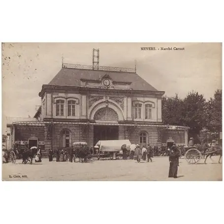 Carte postale 58 - Nevers - Marche Carnot Pas Cher