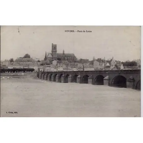Affaire À Saisir Carte postale 58 - Nevers - Pont de Loire - Voyage - Dos divise