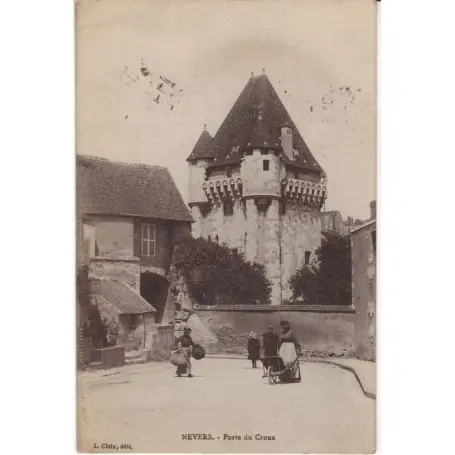 Exclusif Carte postale 58 - Nevers - Porte du Croux