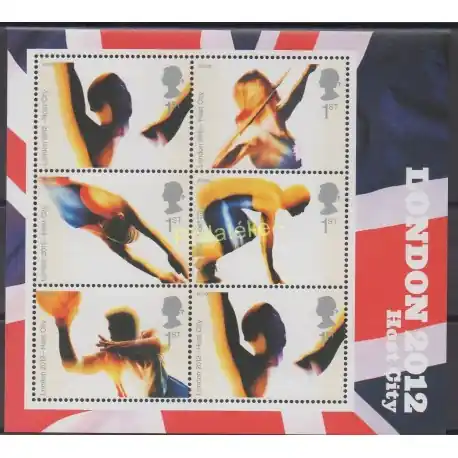 Timbres - Thème jeux olympiques d'été - Grande-Bretagne - 2005 - No BF 33 Paiement Sécurisé
