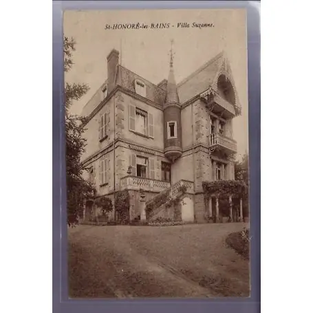 Carte postale 58 - St-Honore-les-Bains - Villa Suzanne - Non voyage - Dos divise Must-Have