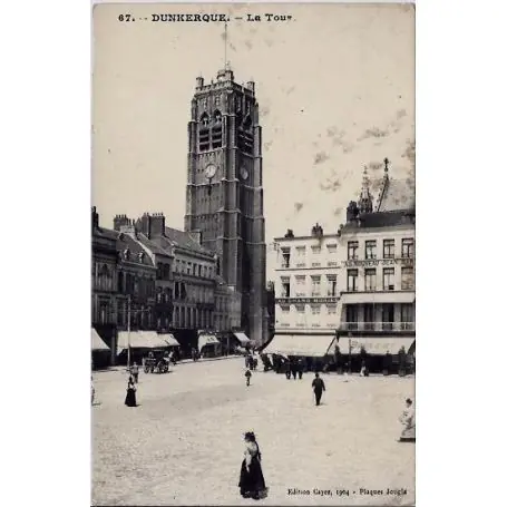 Carte postale 59 - Dunkerque - La tour - Non voyage - Dos divise Édition Limitée