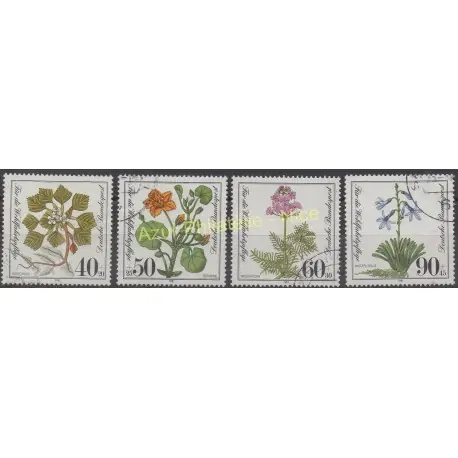 Allemagne occidentale (RFA) - 1981 - No 940/943 - Fleurs - Oblitéré Nouvelle Collection