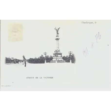 Carte postale 59 - Dunkerque - Statue de la victoire Prix Bas
