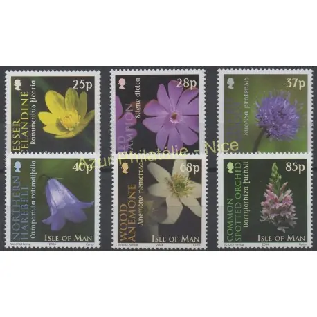 Populaire Man (Ile de) - 2004 - No 1155/1160 - Fleurs