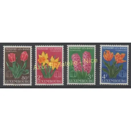 Luxembourg - 1955 - No 490/493 - Fleurs Petit Prix