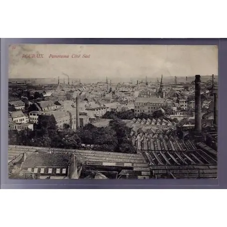 Carte postale 59 - Roubaix - Panorama cote Sud - Voyage - Dos divise Jusqu’à Épuisement Des Stocks