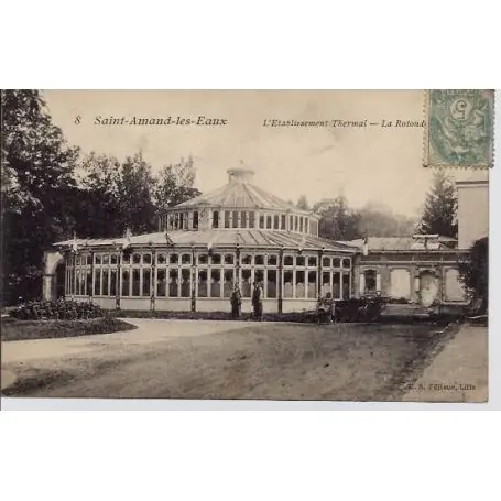 Carte postale 59 - Saint-Armand-les-Eaux - L'etablissement Thermal - La rotonde - Voyage - D Original